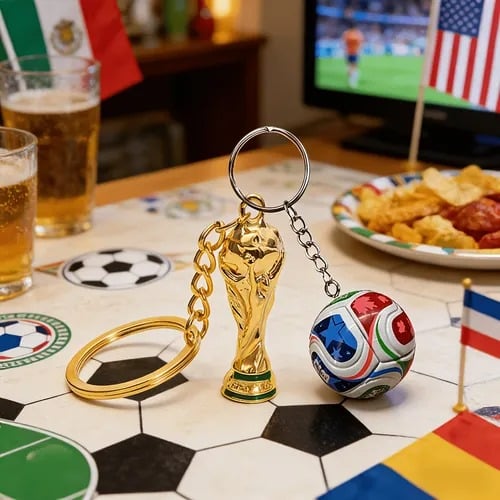 FIFA Fußball-Weltmeisterschaft 2026 USA-MEX-CAN Schlüsselanhänger: Trage den Geist des Spiels überall hin ✨