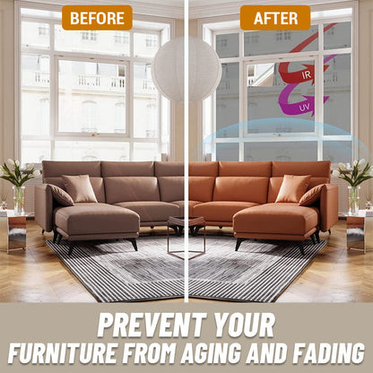 Unidirektionale transparente Sonnenschutz- und Wärmeschutz-Fensterfolie