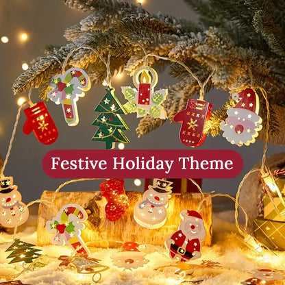 🎄 Weihnachtsmann LED-Lichterkette – Festliche Weihnachtsdekoration