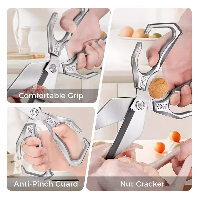 Multifunktionale, robuste Küchenschere