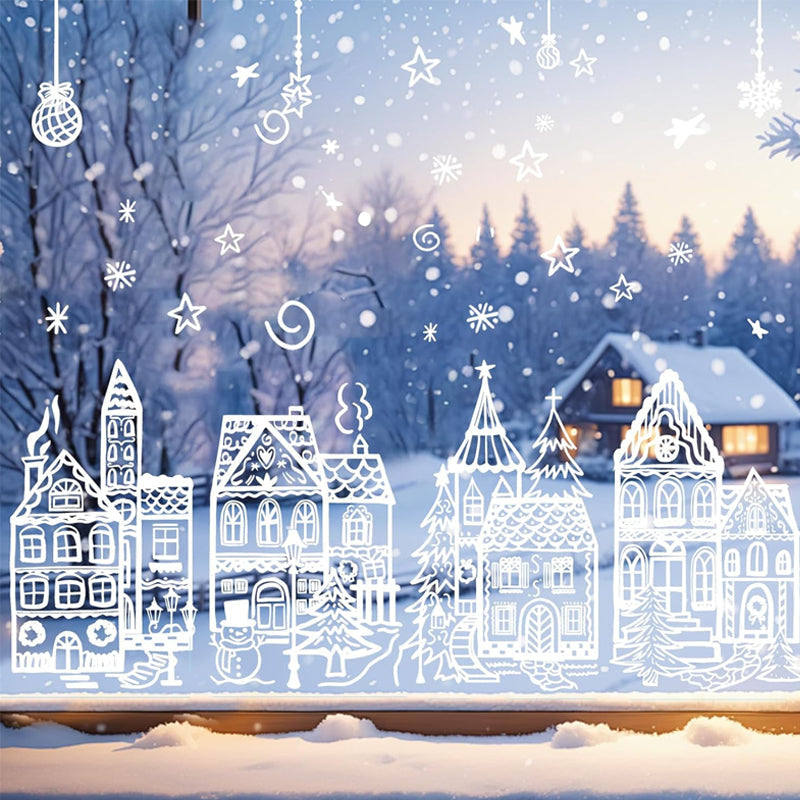 Weihnachtsdorf-Aufkleber