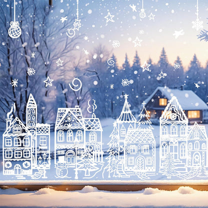 Weihnachtsdorf-Aufkleber