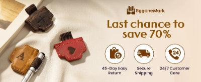 Personalisiertes magnetisches Lesezeichen aus Leder mit Stifthalter