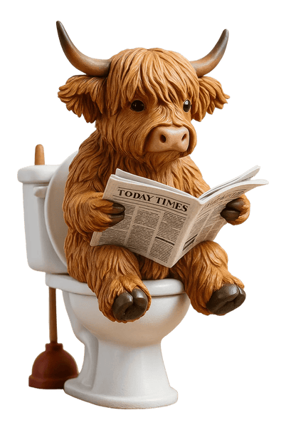 🐮Highland Cow Adventskalender 2025🎄✨ - 3D-handgefertigte Hochlandkuh-Puppe (24 Stück)