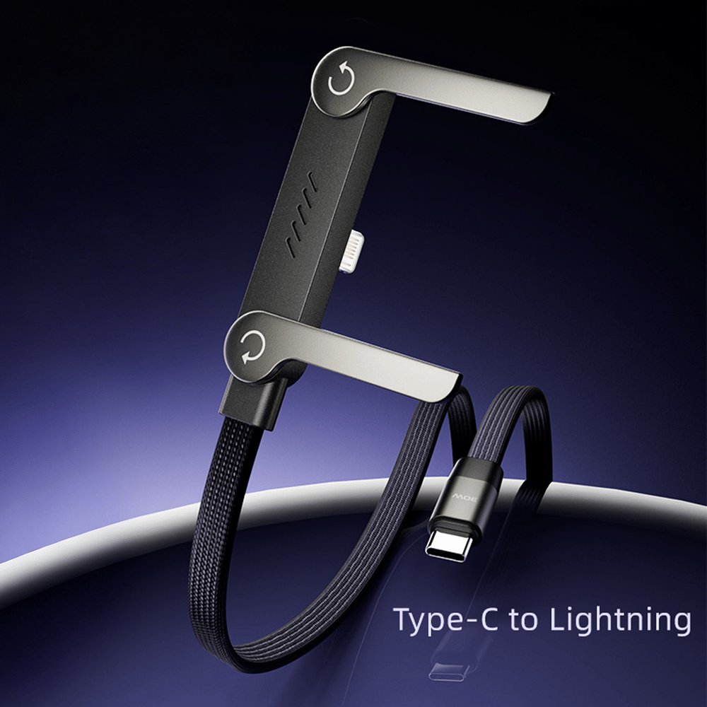 ⚡Unsichtbares 2-in-1-Ladekabel mit Halterung – 240-W-Schnellladekabel mit integrierter Handyhalterung