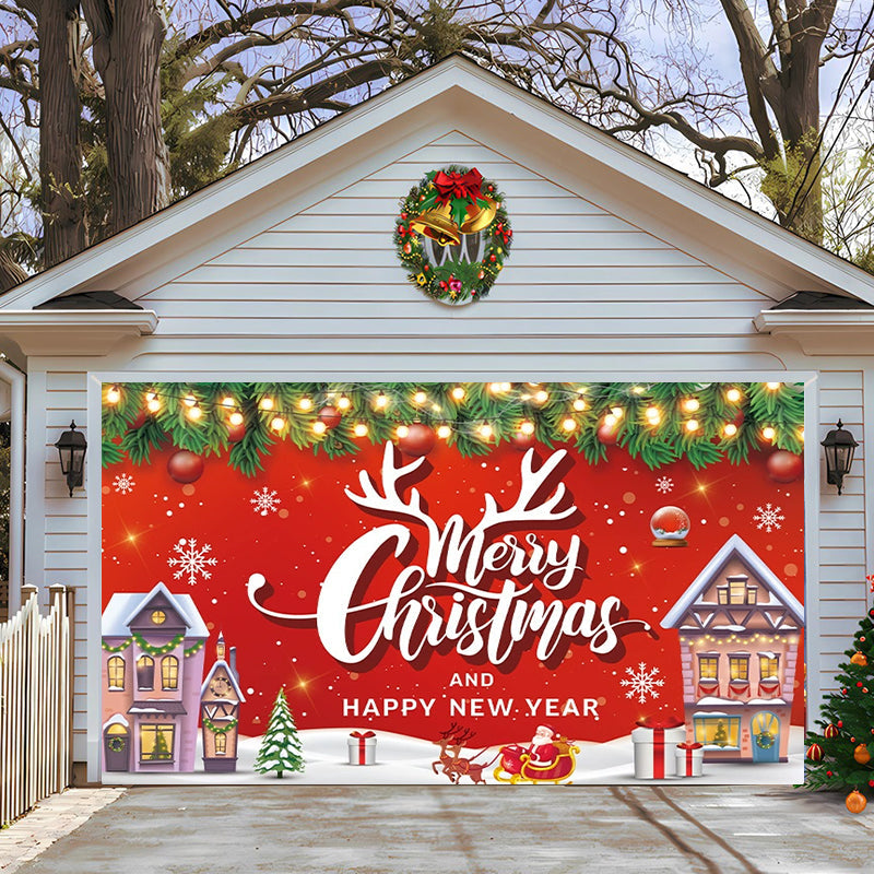 Szenenanordnung Weihnachtsgartendekoration