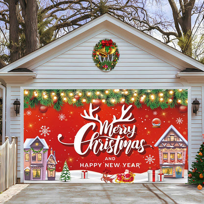 Szenenanordnung Weihnachtsgartendekoration