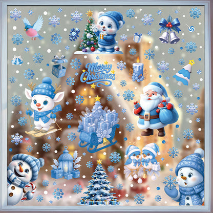 🎄 Statisch haftende Weihnachtsaufkleber · Doppelseitiger Weihnachtszauber