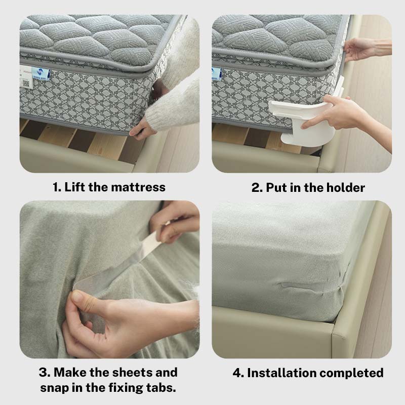 Unsichtbarer Bettlakenfixierer – Sorgen Sie dafür, dass Ihre Bettlaken wie neu aussehen!/Invisible bed sheet fastener