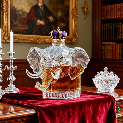 Majestätische Elefanten-Whiskyflasche