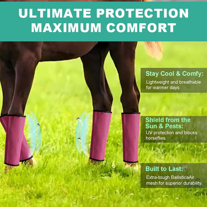 Atmungsaktive Mesh-Pferdefliegenschutz-Leggings 🐎✨