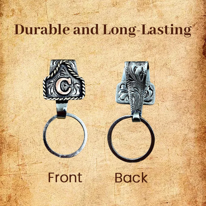 Westlicher Initialen-Schlüsselanhänger