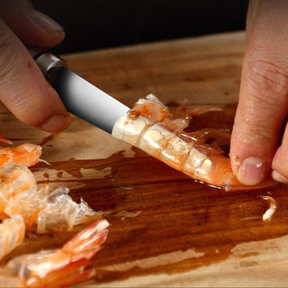 Garnelenschäler und -darm aus Edelstahl