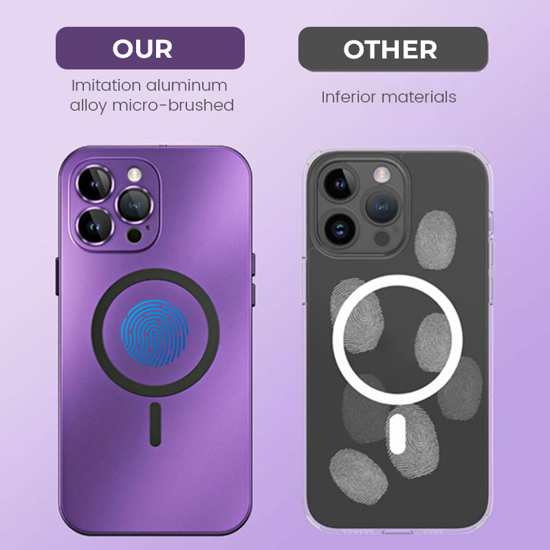 Einfache magnetische Handyhülle aus Metall für das iPhone