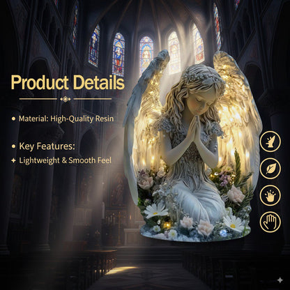 ❤️ Schutzengel-Statue mit Licht