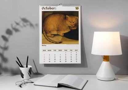 🔥Letzter Tag 49 % RABATT - 🗓️🎨 Treffen Sie die seltsamen Katzen in den Renaissance-Gemälden des Kalenders 2026