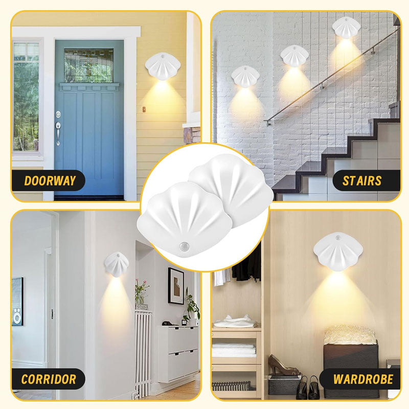 🌙 Shell Smart Magnetische Induktions-Wandleuchte 💛