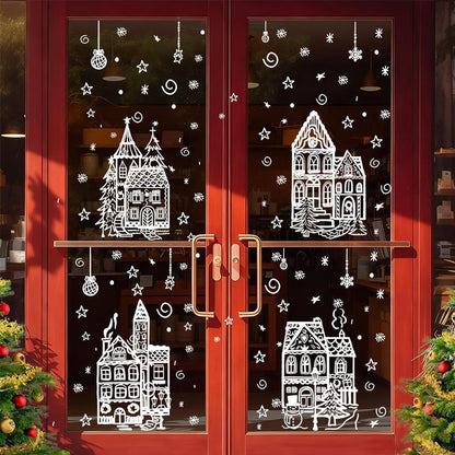 Weihnachtsdorf-Aufkleber