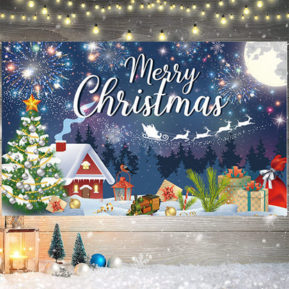 Szenenanordnung Weihnachtsgartendekoration