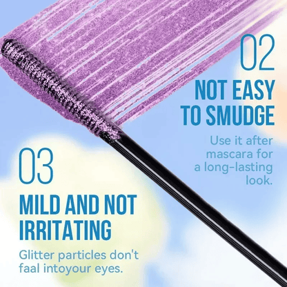 Bunte Glitzer-Mascara