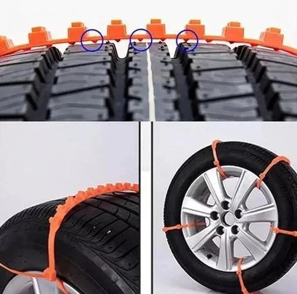 🔥Winter-Sonderangebot 2025🔥Universelle, wiederverwendbare Anti-Rutsch-Reifenketten aus Nylon