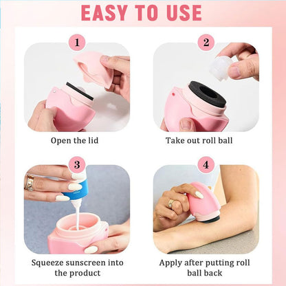 Entfernen des Silikon-Rollapplikators für Creme