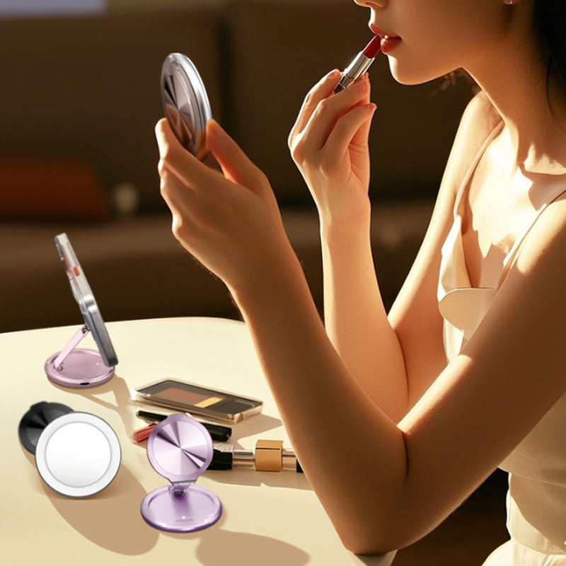 🌟 Vier-in-Eins Magnetischer Make-up Spiegelständer — Fixiere deine Schönheit, erleuchte jeden Moment! ✨