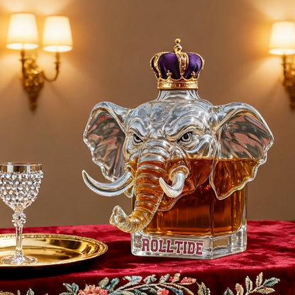 Majestätische Elefanten-Whiskyflasche