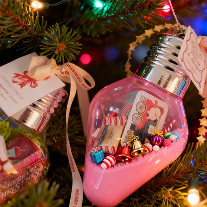 Weihnachtslichter-Geschenkglas