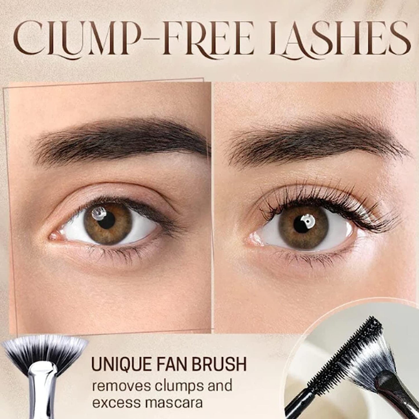 Faltbare, abgewinkelte Wimpernbürste