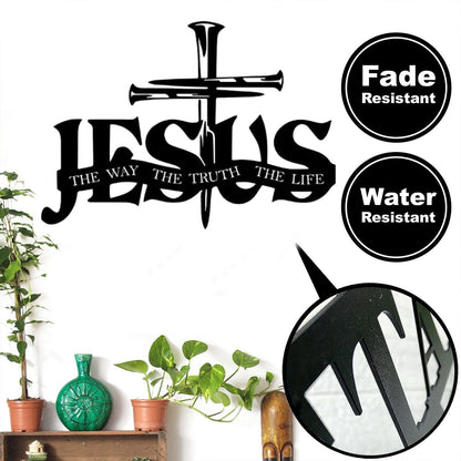 (🎁Letzter Tag 49% OFF)🔥Jesus & Kreuz Design Wandkunst - ⌛Limited Handmade Series