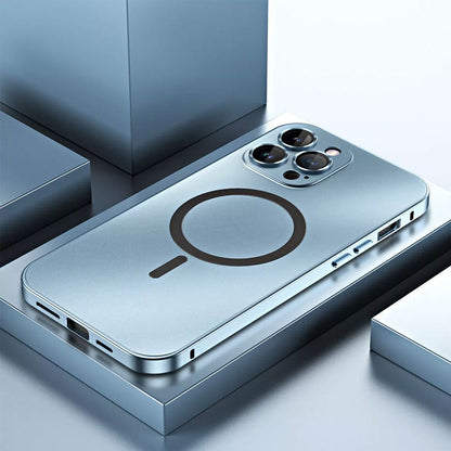 Einfache magnetische Handyhülle aus Metall für das iPhone
