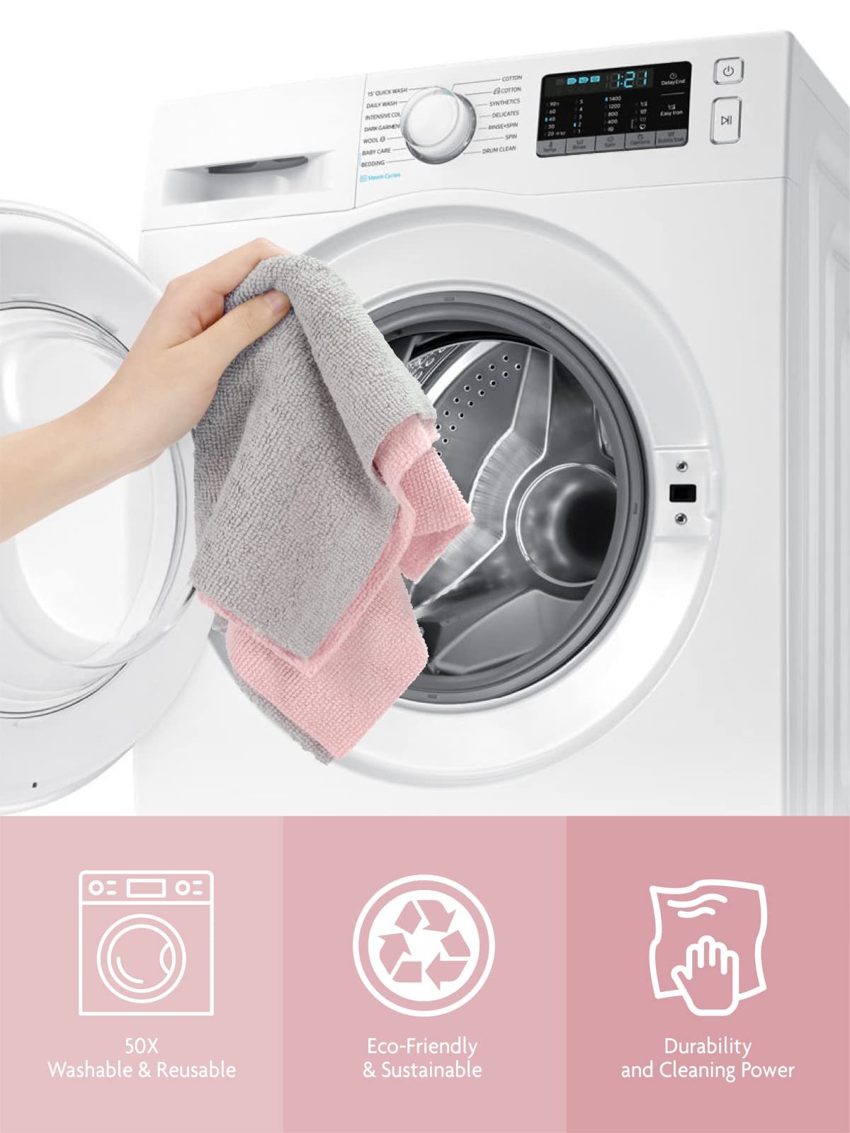 ♻️Wiederverwendbare Mikrofaser-Papierhandtücher Rolle🧻