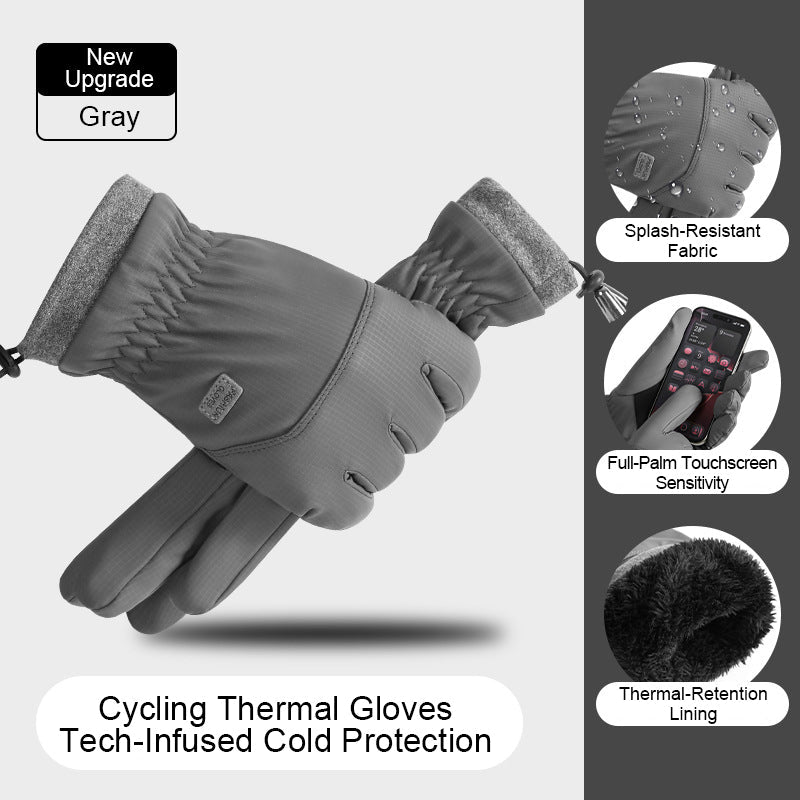 Winterfleece-gefütterte, wasserdichte Touchscreen-Handschuhe