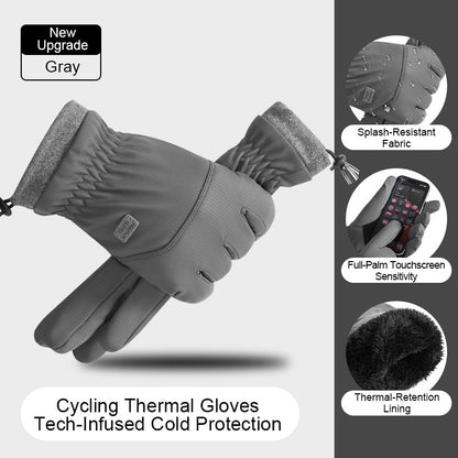 Winterfleece-gefütterte, wasserdichte Touchscreen-Handschuhe