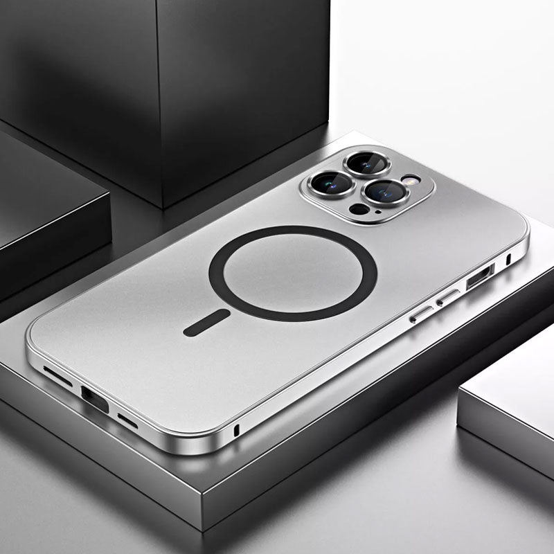 Einfache magnetische Handyhülle aus Metall für das iPhone