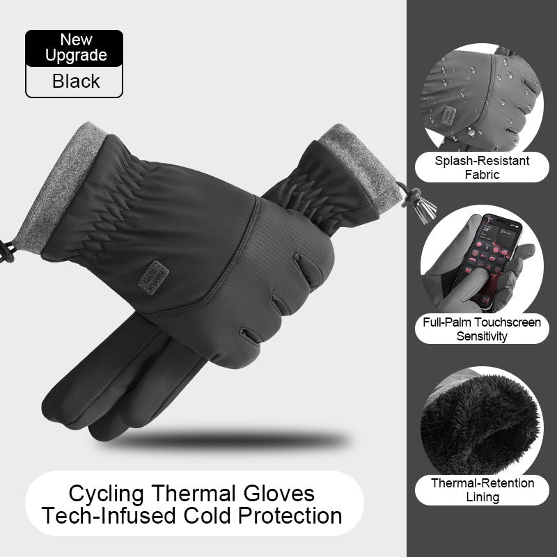 Winterfleece-gefütterte, wasserdichte Touchscreen-Handschuhe
