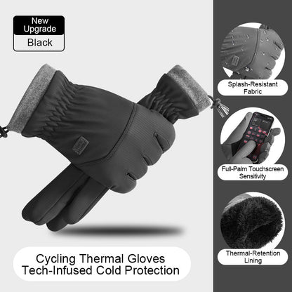 Winterfleece-gefütterte, wasserdichte Touchscreen-Handschuhe