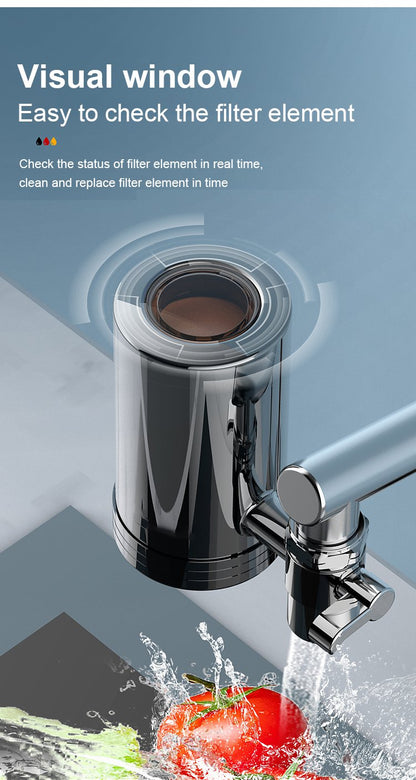 🔥 Installationsfreier Wasserfilter für Haushaltsarmaturen aus Edelstahl