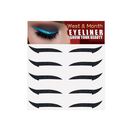 Glitzer-Eyeliner-Sticker (5 Stück)