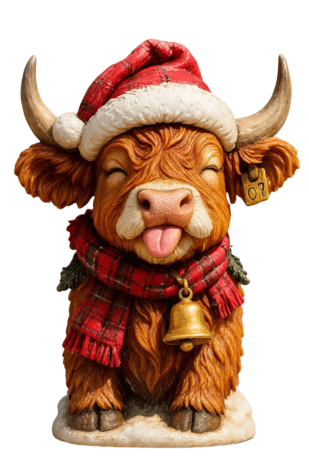 🐮Highland Cow Adventskalender 2025🎄✨ - 3D-handgefertigte Hochlandkuh-Puppe (24 Stück)