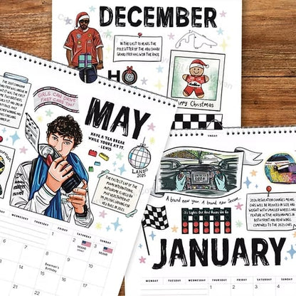 🏎️📅F1 Scrapbook Race Calendar 2026 – Der ultimative Wandkalender für Rennsportfans