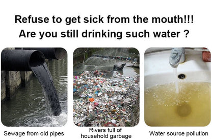 🔥 Installationsfreier Wasserfilter für Haushaltsarmaturen aus Edelstahl