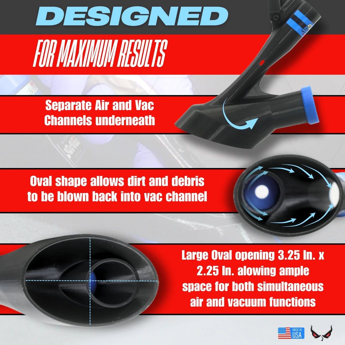 Air+Vac Zubehör für die Fahrzeugaufbereitung