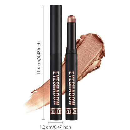🎄✨8 Farben Glitzer-Lidschattenstift, Wasserfest, Langanhaltend Und Vielseitig Einsetzbar