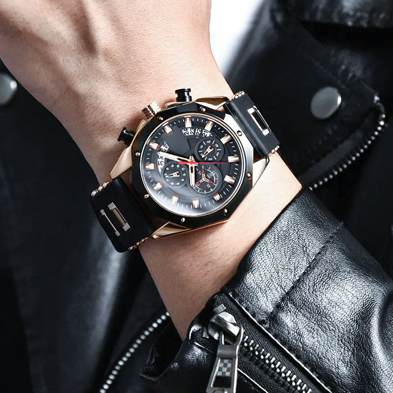 🔥Heißer Verkauf🔥Großes Zifferblatt, Kalender, Quarz-Businessuhr