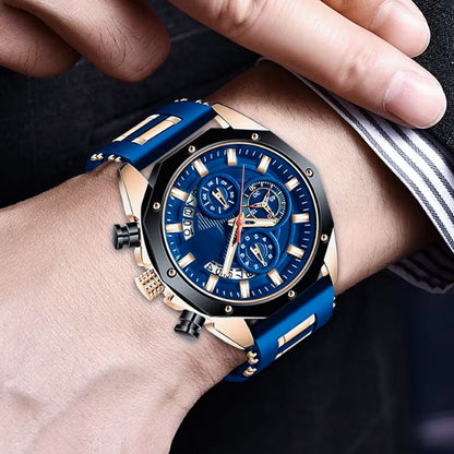 🔥Heißer Verkauf🔥Großes Zifferblatt, Kalender, Quarz-Businessuhr