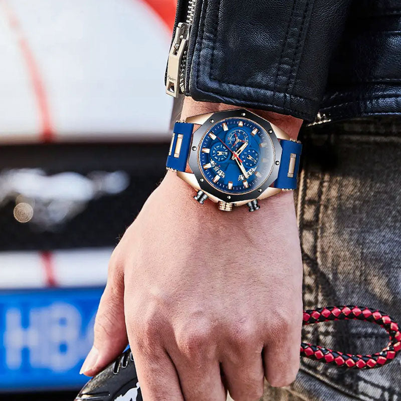 🔥Heißer Verkauf🔥Großes Zifferblatt, Kalender, Quarz-Businessuhr