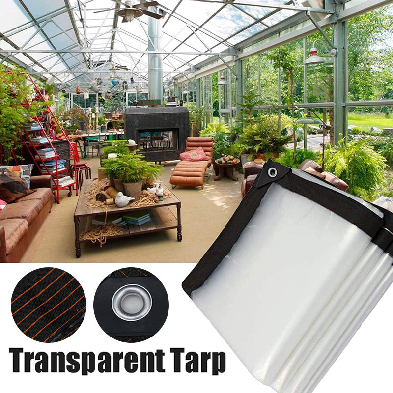 ⏳50 % Rabatt für kurze Zeit⏰ Strapazierfähige, transparente, wasserdichte und isolierte Plane🛡️🌧️