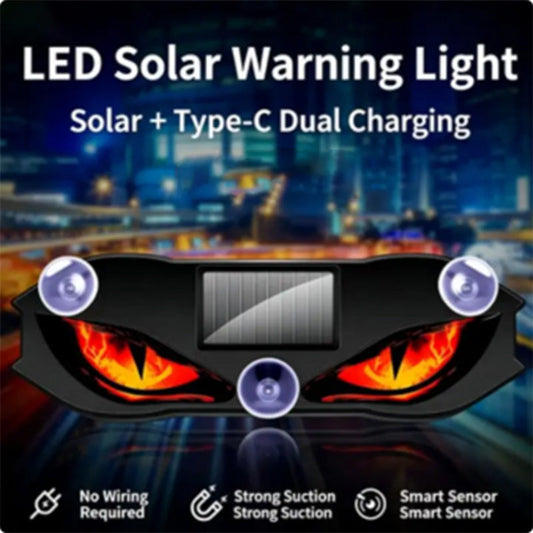 🚗🔆 Solarbetriebene LED-Warnleuchte für Autos – 50 % reduziert! Solarbetrieben, wetterfest, schaltet sich bei Dunkelheit automatisch ein – für mehr Sicherheit am Straßenrand. 🔥🛡️